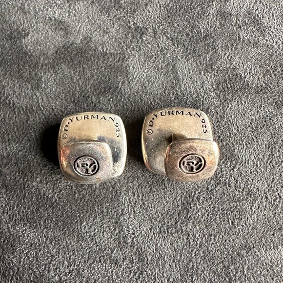 David Yurman Waves Cufflinks w/ Carved White Agate - RARE - Picture 11 of 14